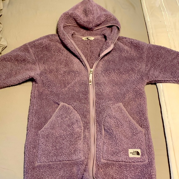 Girls North Face Fleece jacket size L 14/16 - Picture 1 of 6